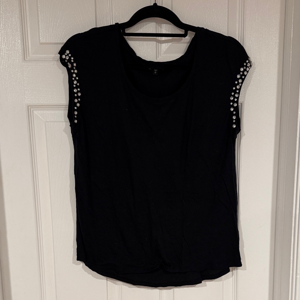 Black Embellished Women's Top